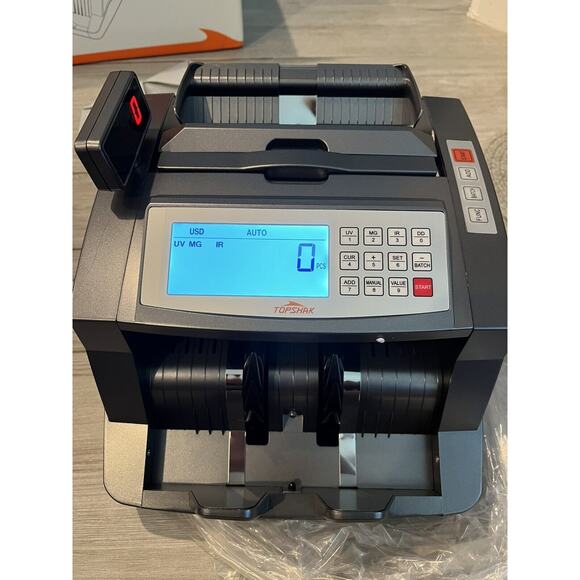 TOPSHAK TS-BC1 80W 1000pcs/min Money Counter Machine Counting Machine for Bank - Picture 2 of 10
